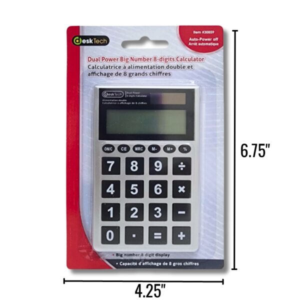 Wholesale Calculator – Dual Power, Big Print