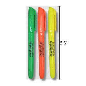 Wholesale Fluorescent Highlighters, 3-Pack ($0.58 each)
