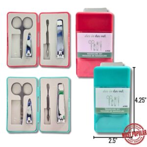 Wholesale Manicure set, Asst Colours- 4 pieces