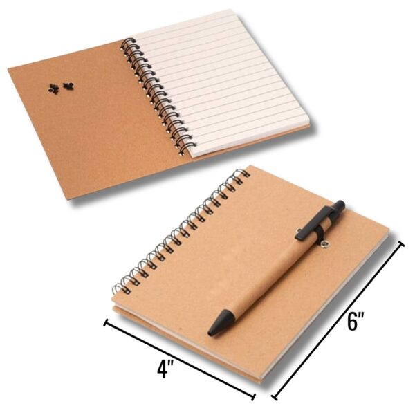 Wholesale Notebook w/ Pen (Size: 4" X 6")