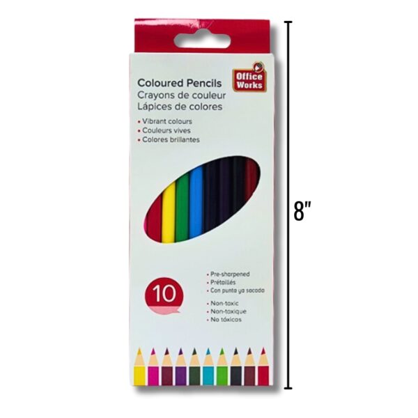 Wholesale Office Works Pencil Crayons, 10-Pack