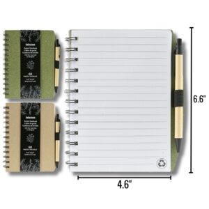 Wholesale Pocket Notebook w_ Pen – Asst. Colours (Size_ 6.6″ X 4.6″)