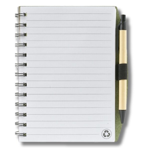 Wholesale Pocket Notebook w/ Pen - Asst. Colours (Size: 6.6" X 4.6") - Image 3