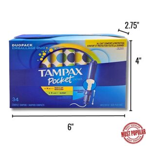Wholesale Tampax Tampons, Duo Pack – 34-Pack