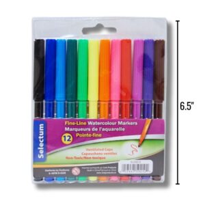 Wholesale Thin Tip Markers, 12-Pack ($0.13 each)