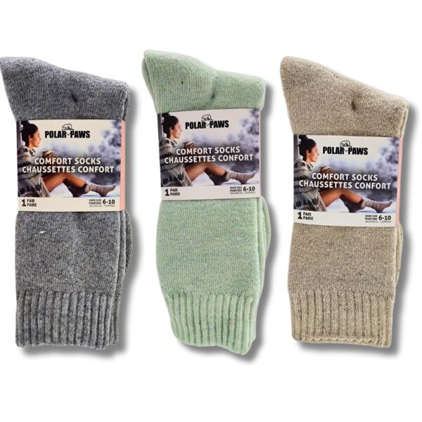 Wholesale Women’s Polar Fleece Socks – Asst Colours (Size: 9-11)