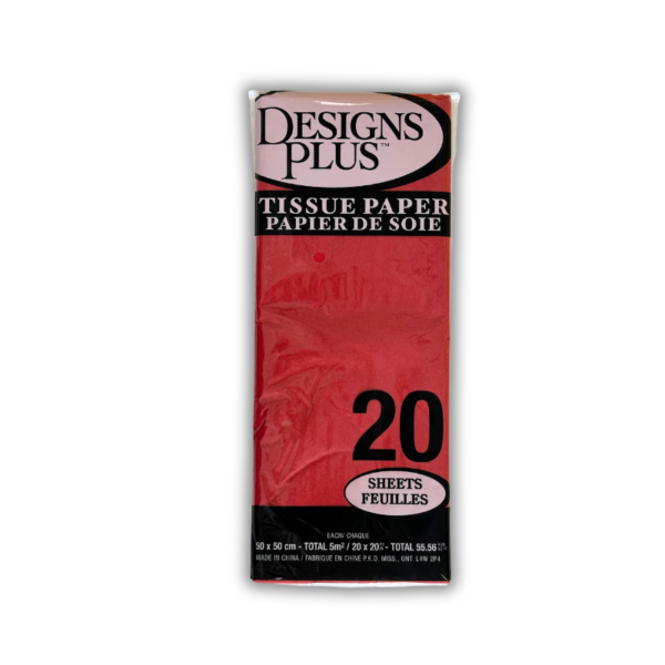 Wholesale Tissue Paper - Red, 20-Pack, 20" ($0.08 Each) - Image 2