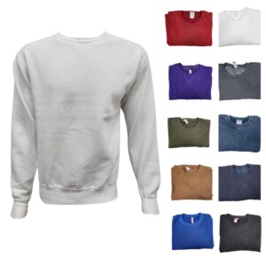 Wholesale Adult Crew Neck, Fleece – Asst. Colours (Size_ 2X-Large)