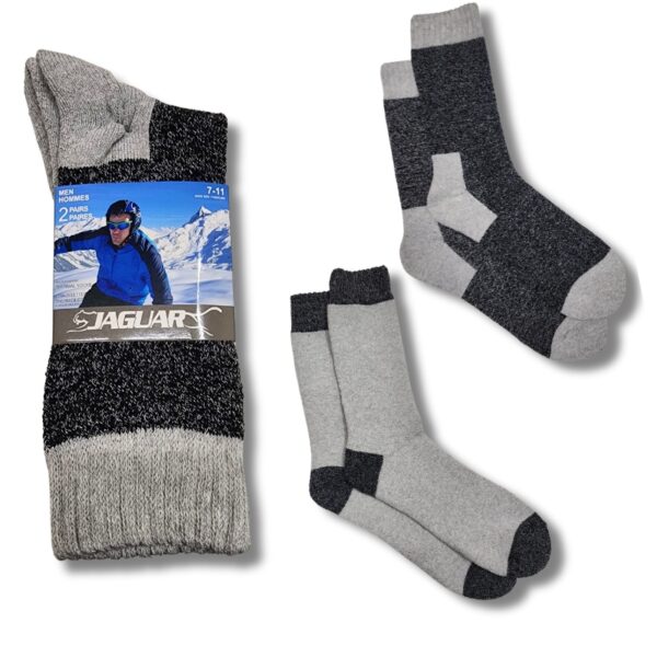 Wholesale Adult Thermal Socks, Grey Size 7-11