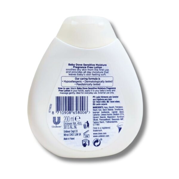 Wholesale Brand Name Dove Baby Body Lotion – Sensitive (200 ml)