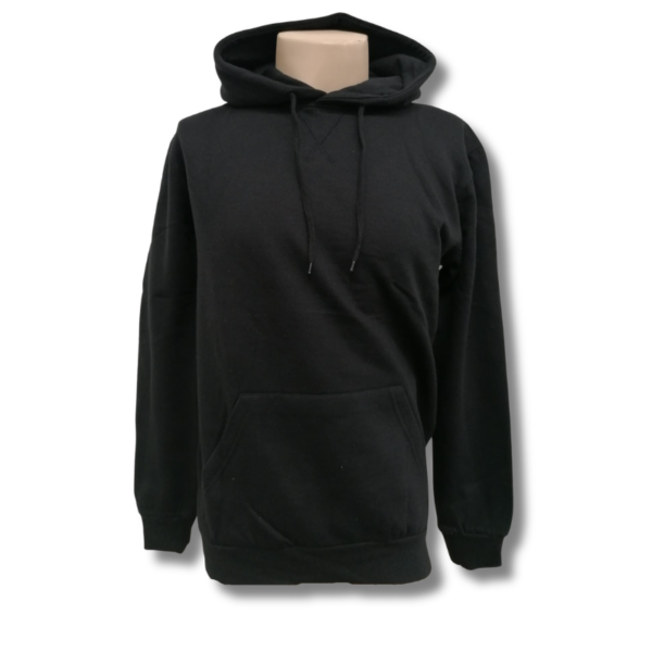 Wholesale Adult Black Pullover Hoodie - (Size: S) - Image 3