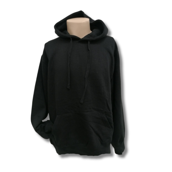 Wholesale Adult Black Pullover Hoodie - (Size: 2XL) - Image 3