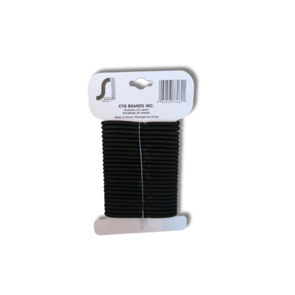 Wholesale Black Hair Elastics - 24-Pack ($0.06 each) - Image 2