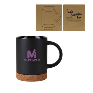 Custom Caspian Ceramic Cork Mug 400 Ml. (13.5 Fl. Oz.)