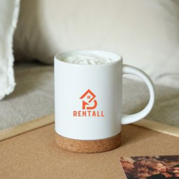 Custom Caspian Ceramic Cork Mug 400 Ml. (13.5 Fl. Oz.) - Image 2