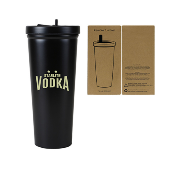 Custom Kemble Stainless Steel Straw Tumbler 750 Ml. (25 Fl. Oz.)