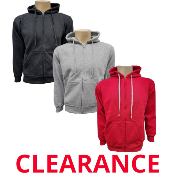 Wholesale Adult Full Zip Hoodie - Asst Colours (Size: Small)