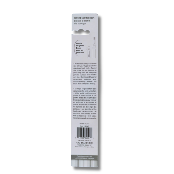 Wholesale Toothbrush -Travel with handle/cap - Image 2