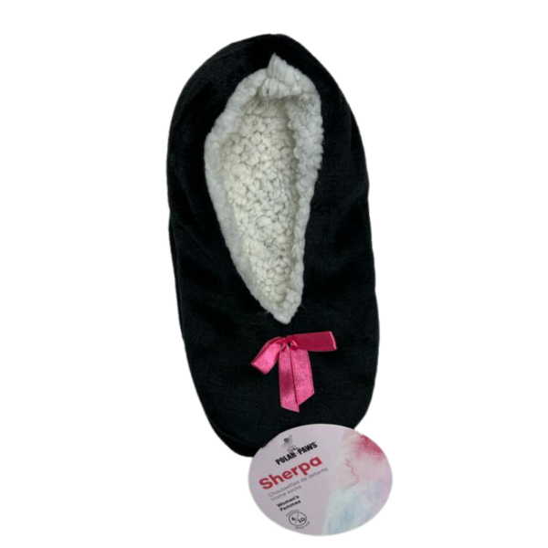 Ladies Sherpa Lined Slipper