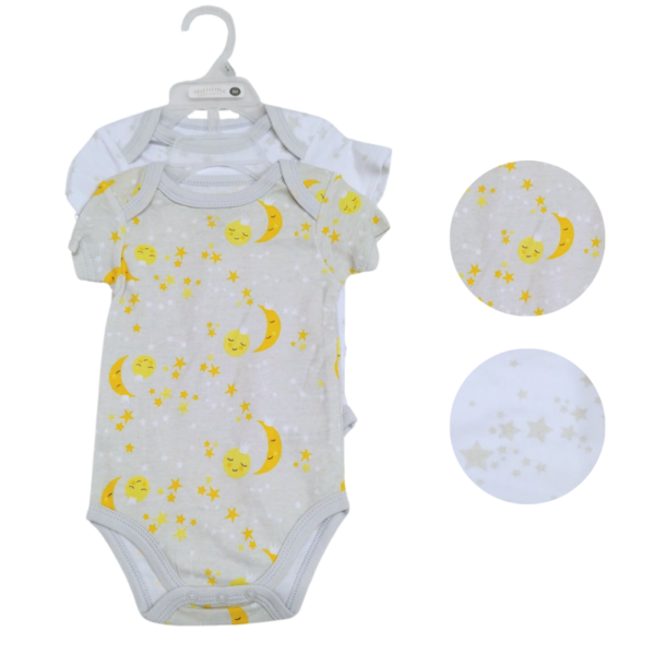 Wholesale Infant 2-Pack Onesie/Body Suit - By Size (3-6-9 Months)