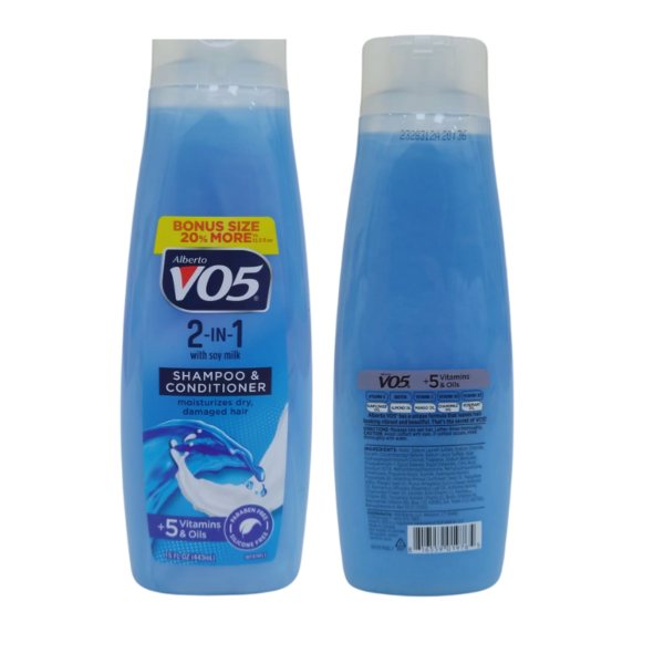 Wholesale Brand Name VO5 2-in-1 Shampoo & Conditioner (370 ml)