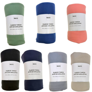 Wholesale Throw Blanket - Asst. Colours (Size: 50" x 60")