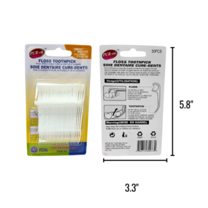 Wholesale Floss Toothpick 2-in-1 30 PK