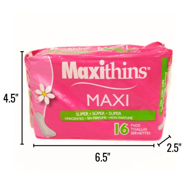 Wholesale Maxi Thin Pads - 16-Pack