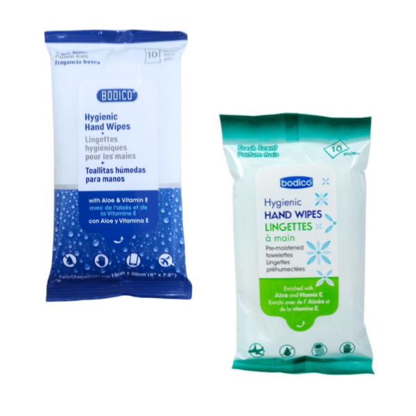 Wholesale Hygienic Hand Wipes - 10-Pack