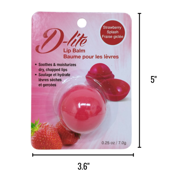 Wholesale Round Lip Balm - 2 Flavours (7g Each) - Image 2