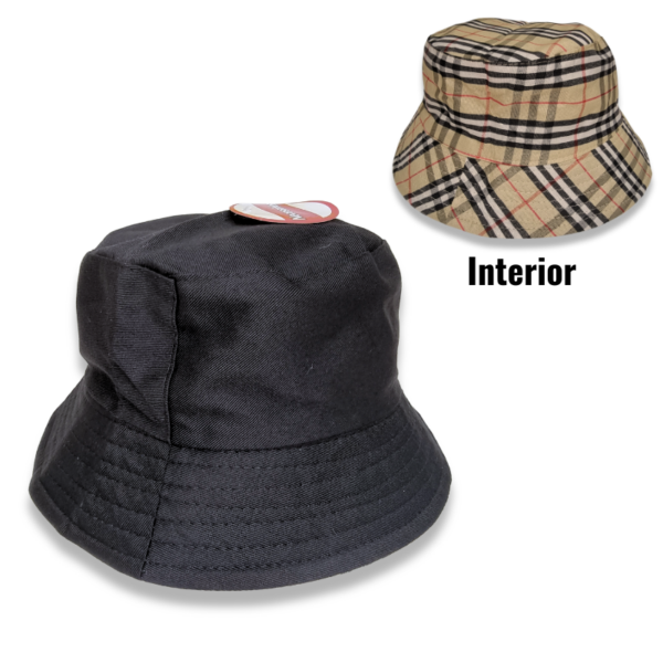 Wholesale Ladies/Youth Reversible Bucket Hat - Assorted Colours - Image 2