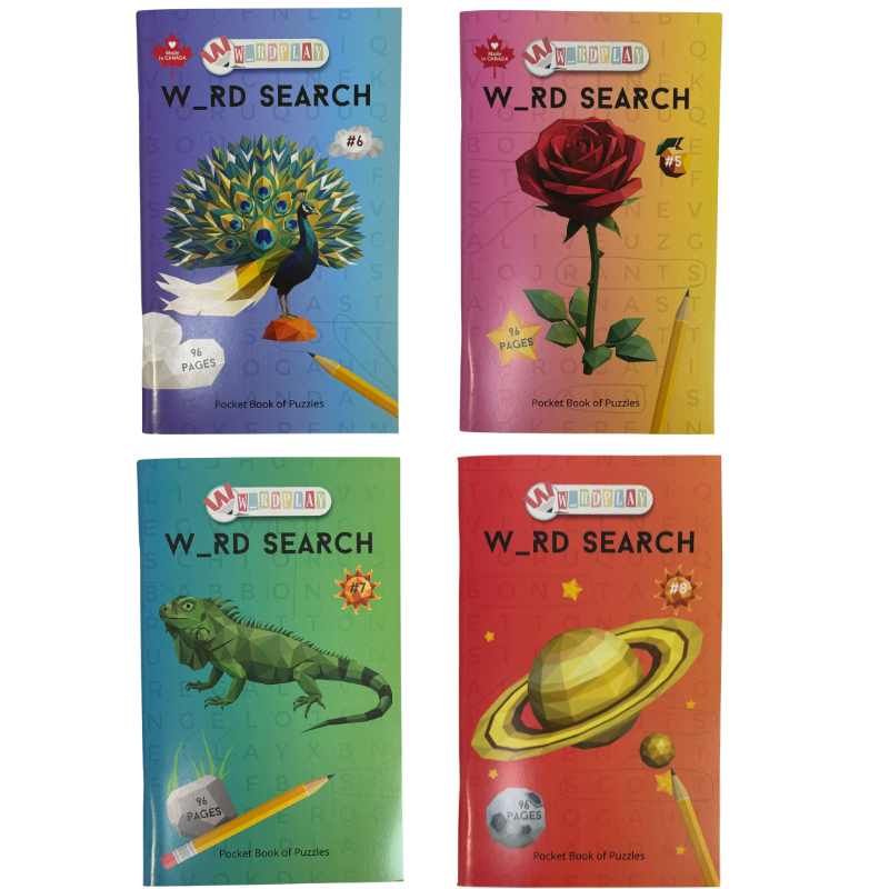 Wholesale Word Search Pocket Size - 4 Assorted (8" x 5") - Image 2