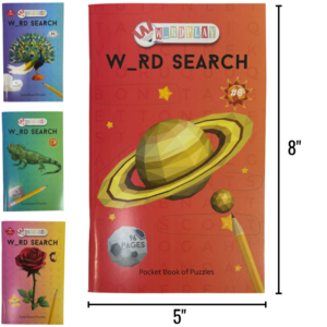 Wholesale Word Search Pocket Size - 4 Assorted (8" x 5")