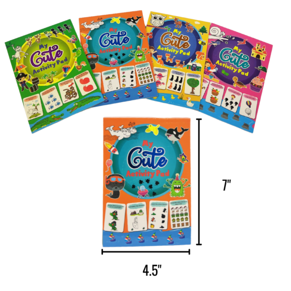 Wholesale Wholesale Children Activity Pads - 4 Assorted (7" x 4.5")