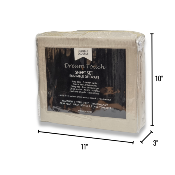 Wholesale Double Bed Sheet Set, 4-Pieces – Asst. Solid Colours - Image 3