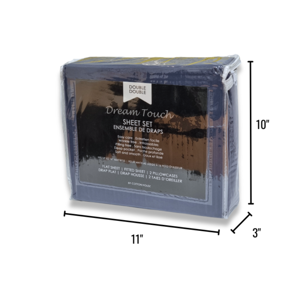 Wholesale Double Bed Sheet Set, 4-Pieces – Asst. Solid Colours - Image 5