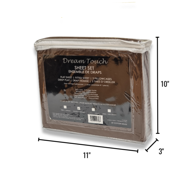 Wholesale Double Bed Sheet Set, 4-Pieces – Asst. Solid Colours - Image 4