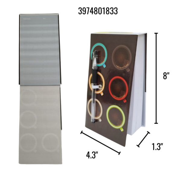 Wholesale Chunky Memo Pad with a Pen 4.3x8" - Asst Styles - Image 4