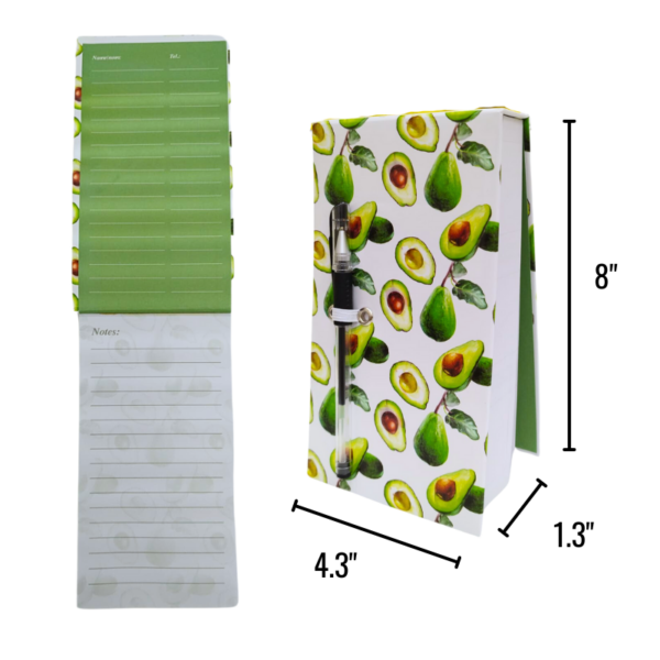 Wholesale Chunky Memo Pad with a Pen 4.3x8" - Asst Styles - Image 3