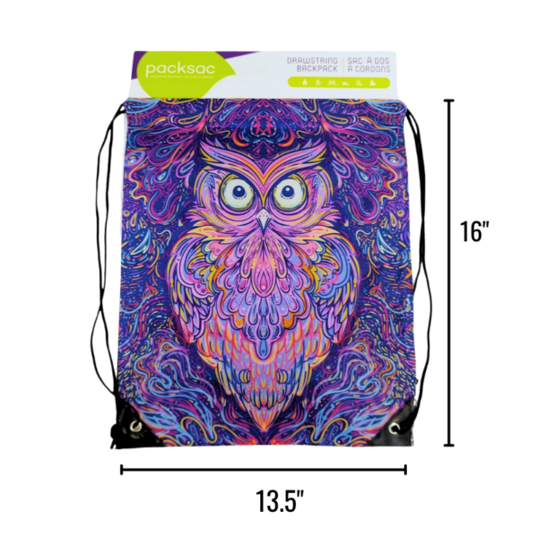 Wholesale Drawstring Cinch Bag - Assorted Designs (13.5”x16”) - Image 2