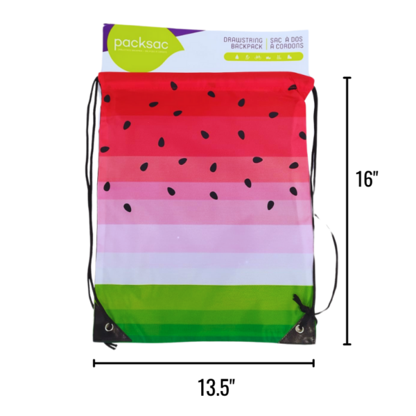 Wholesale Drawstring Cinch Bag - Assorted Designs (13.5”x16”) - Image 5