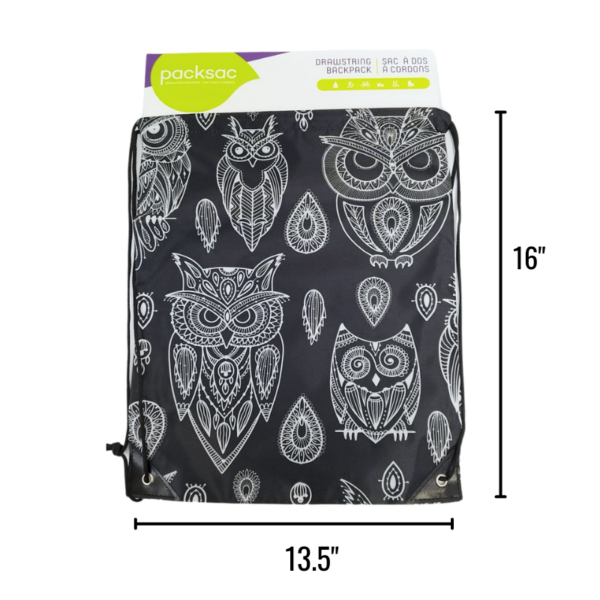 Wholesale Drawstring Cinch Bag - Assorted Designs (13.5”x16”) - Image 11