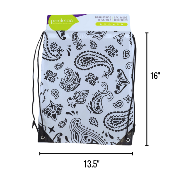 Wholesale Drawstring Cinch Bag - Assorted Designs (13.5”x16”) - Image 8