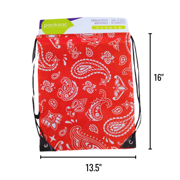 Wholesale Drawstring Cinch Bag - Assorted Designs (13.5”x16”) - Image 7