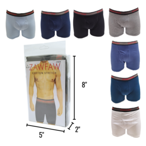 Wholesale Men’s Boxer Briefs, Asst Colours, 3-Pack (Size S-XXL) ($3.00 each)