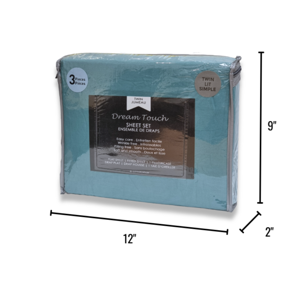 Wholesale Twin Sheet, 3-Piece Set – Asst. Solid Colours - Image 11