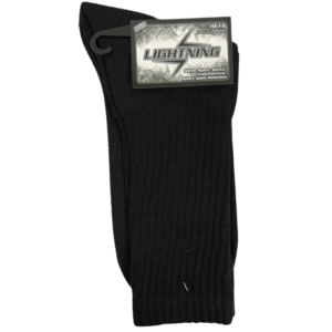 Wholesale Adult Sport Socks 1-Pack - Black (Size 10-13)