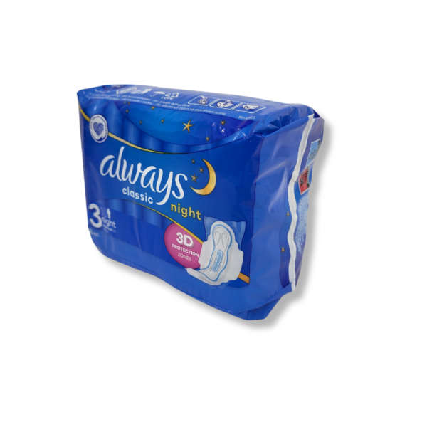 Wholesale Always Pads, 8-Pack - Classic Overnight With Wing - Image 2