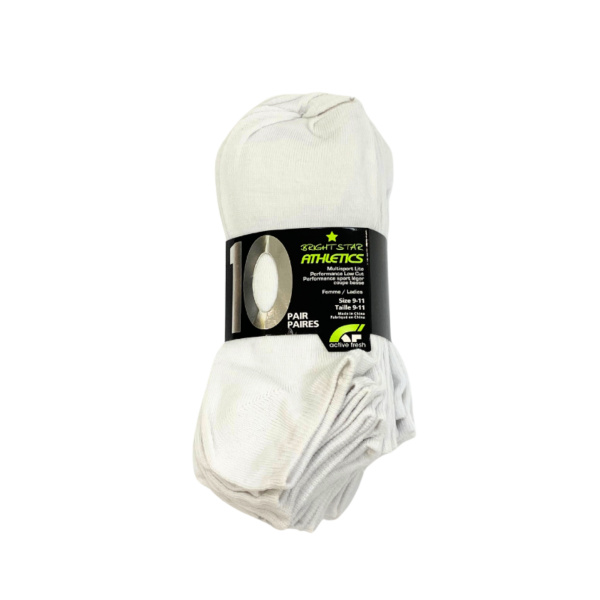 Wholesale Ladies Ankle Sock - White (Size 9-11) ($0.95 each)