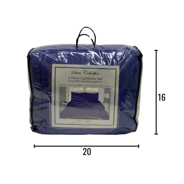 Wholesale 2 Piece Twin Comforter Set - Assorted Colours - Image 6